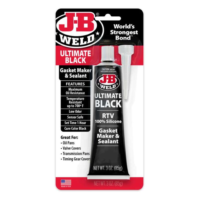 Ultimate Black Gasket Maker & Sealant, RTV, 9.5oz Cartridge