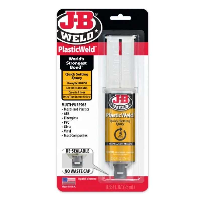 PlasticWeld™ Instant Epoxy, Two Part, 25mL Syringe