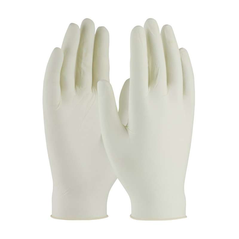 Ambi-Dex Disposable Latex Gloves, Exam Grade, Textured, PF, 5 Mil, Large, 10 Boxes per Case