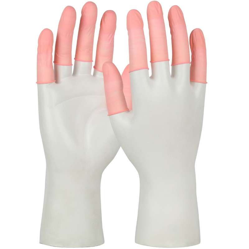 7J Series Anti-Static Powder Free Latex Finger Cots, Pink, X-Large, 720 per Pack, 20 Packs per Case