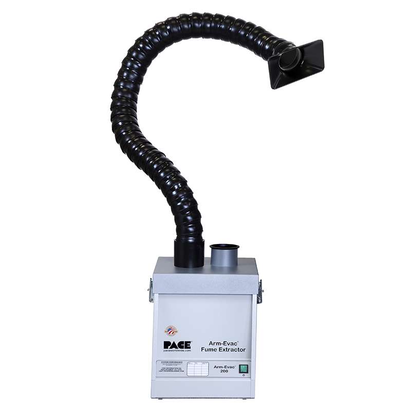 Arm-Evac 200 Fume Extractor, 230V, With 4 Foot Esd Safe Flex Arm And Nozzle