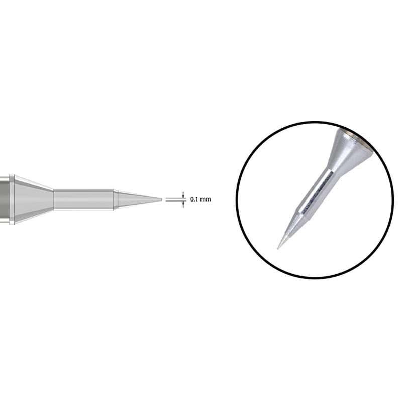 Solder Tip, MD-84, Conical, 0.1mm Diameter
