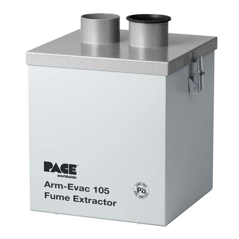 Arm-Evac 105 Fume Extractor, 230V, Portable, Light, and Compact