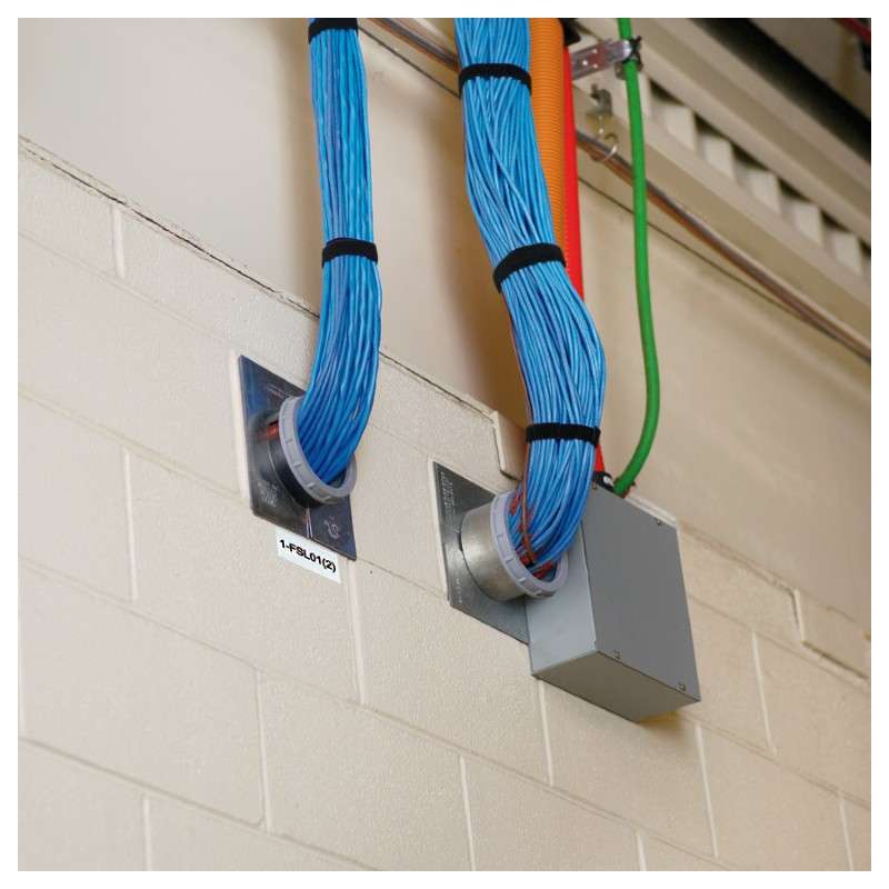 Raised Panel Label, 1" x .5", White, 500Pcs