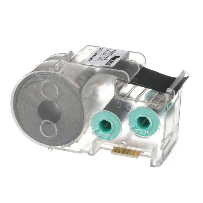 Thermal Transfer Flag Label Cassette, 1" x 1.5", White, 200 Labels