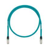 Industrial Patch Cord, Shielded, Cat 6A, 600 V, Teal, .3m OAL redirect to product page