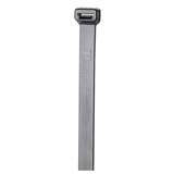 Cable Tie, Wide Strap, Weather Resist, 12.1" OAL, Nylon 6.6, Black, 250/pc redirect to product page