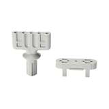 Five Nail Base Harness Board Accessory, ABS, Gray, 25Pcs redirect to product page