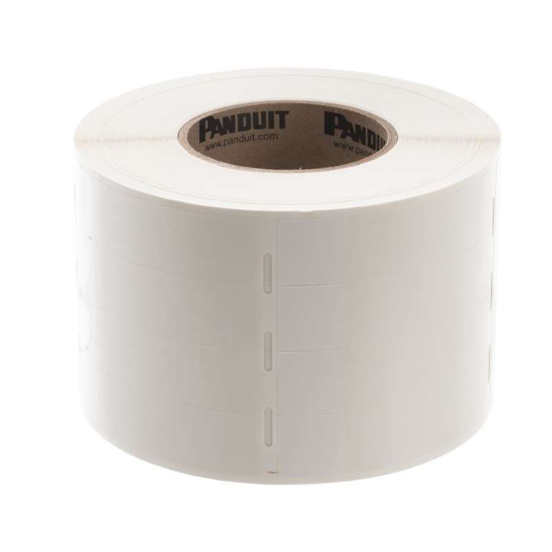 Thermal Transfer Label, 1"x4", Vinyl, 3"Core, White, 2500 Labels
