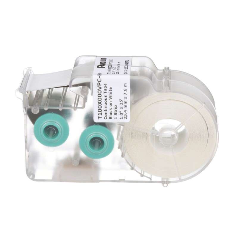 Continuous Tape, 1" x 25', Blk/ Vinyl, 1 Cassette