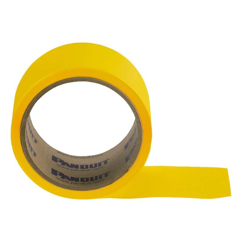 Continuous Tape, 2" x 100', Yellow, Vinyl, 1Roll