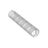 Spiral Wrap, Fire Resistant, Polyethylene, Natural, .25" Dia, 100'/1Roll redirect to product page
