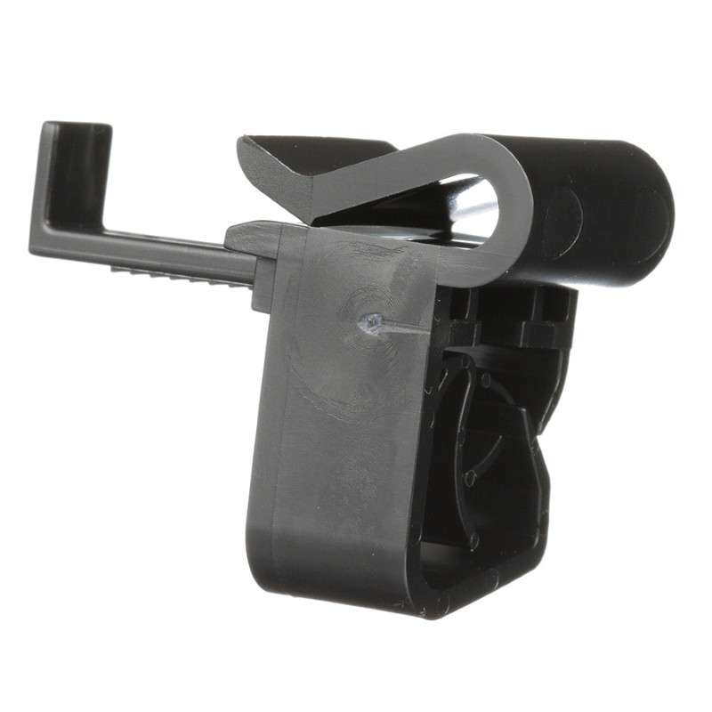 Cable Clip, Angled, Cable Down, 0.88" x 0.77", Weather Resist, Black, 100/Pcs