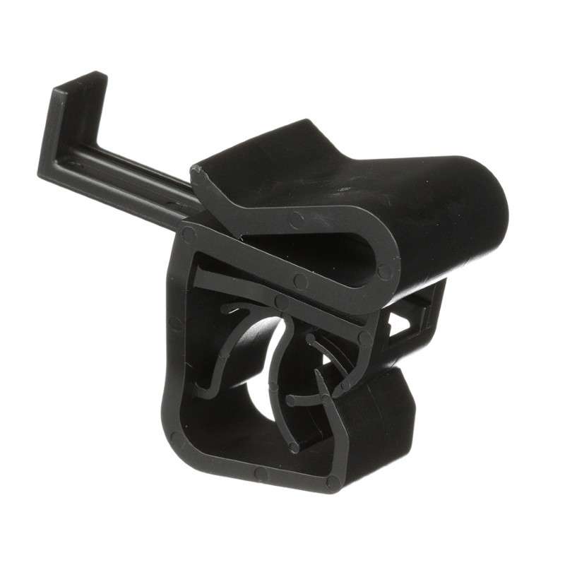 Cable Clip, Parallel, Cable Down, 0.88" x 0.77", Weather Resist, Black, 100/Pcs