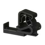 Cable Clip, Parallel, Cable Up, 0.88" x 0.77", Weather Resist, Black, 100/Pcs redirect to product page