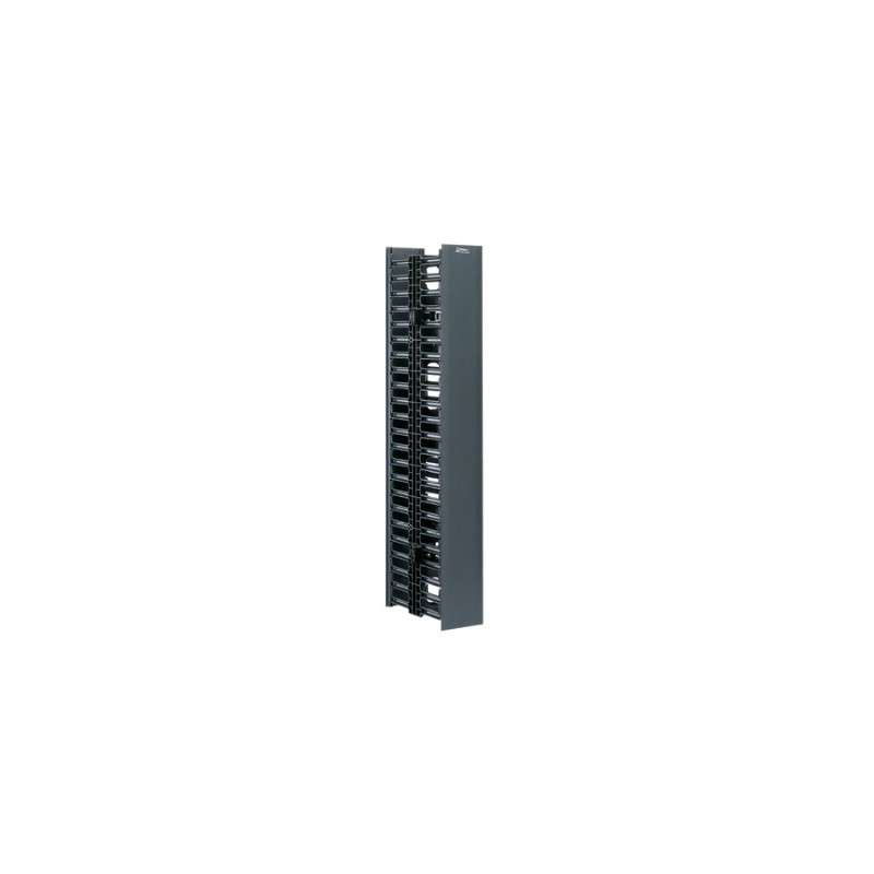NetRunner Vertical Cable Manager, 45 RU, PVC/ABS, Black