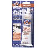 High Performance General Purpose Clear Silicone Adhesive Sealant, 3 oz. Tube redirect to product page