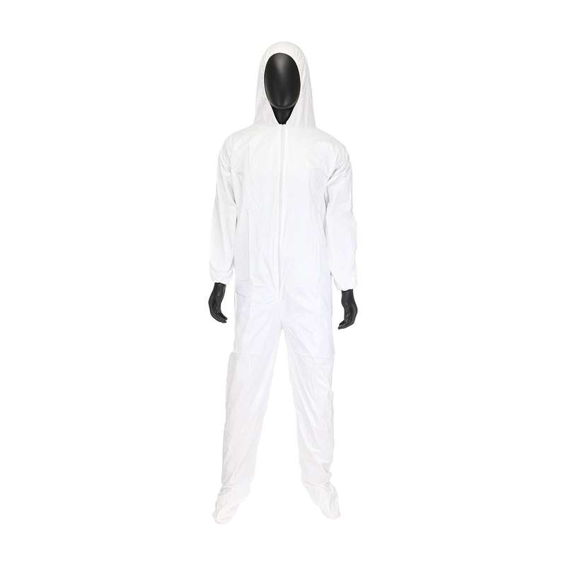 Microporous Coverall Hood & Boot 47 gsm, 5XLarge, White, 25 per Case
