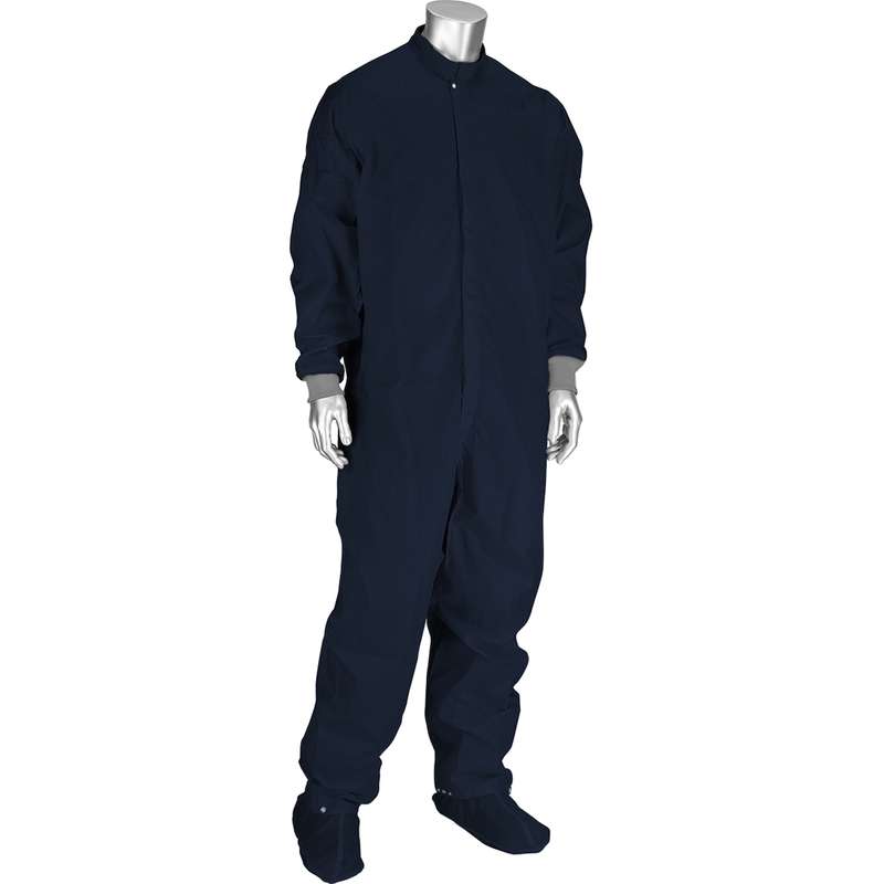 Disctek 2.5 ISO 4, Class 10, Cleanroom Coverall, Large, Navy