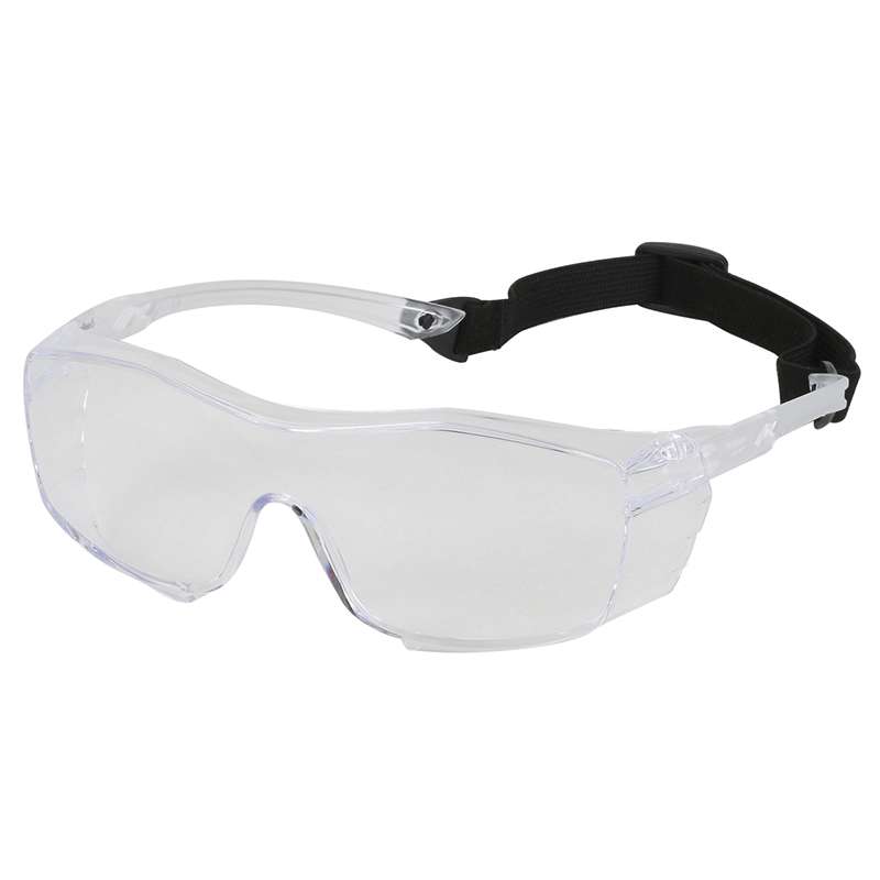OTG Safety Glasses with Headband, Clear Lens and Fogless® 3Sixty™ Coating, 144 per Case