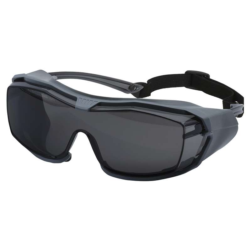 OTG Safety Glasses with Rubber Gasket, Headband, Gray Lens and Fogless® 3Sixty™ Coating, 60 per Case