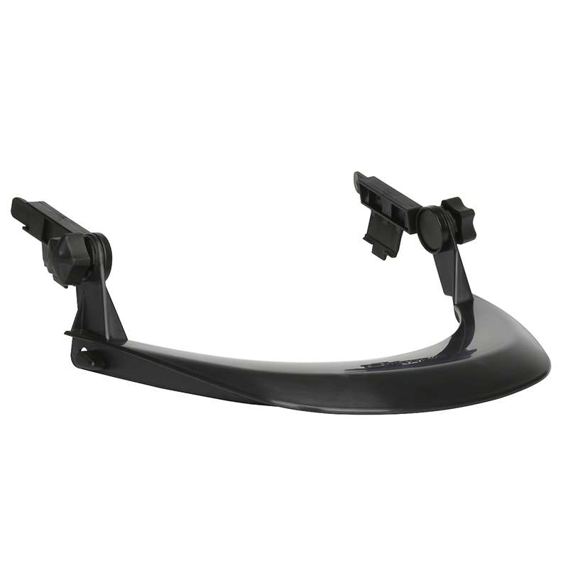 Short Brim Style Face Shield Bracket, Plastic, Slot Mount, 60 per Case