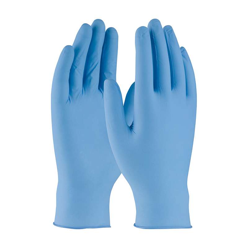 QRP® Qualatrile® Disposable Nitrile Glove, Powder Free with Textured Grip, 5 mil, 1000 per Case, Large