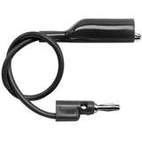 Multi-Stacking Banana Plug to Alligator Test Clip Patch Cord, 24", Black redirect to product page