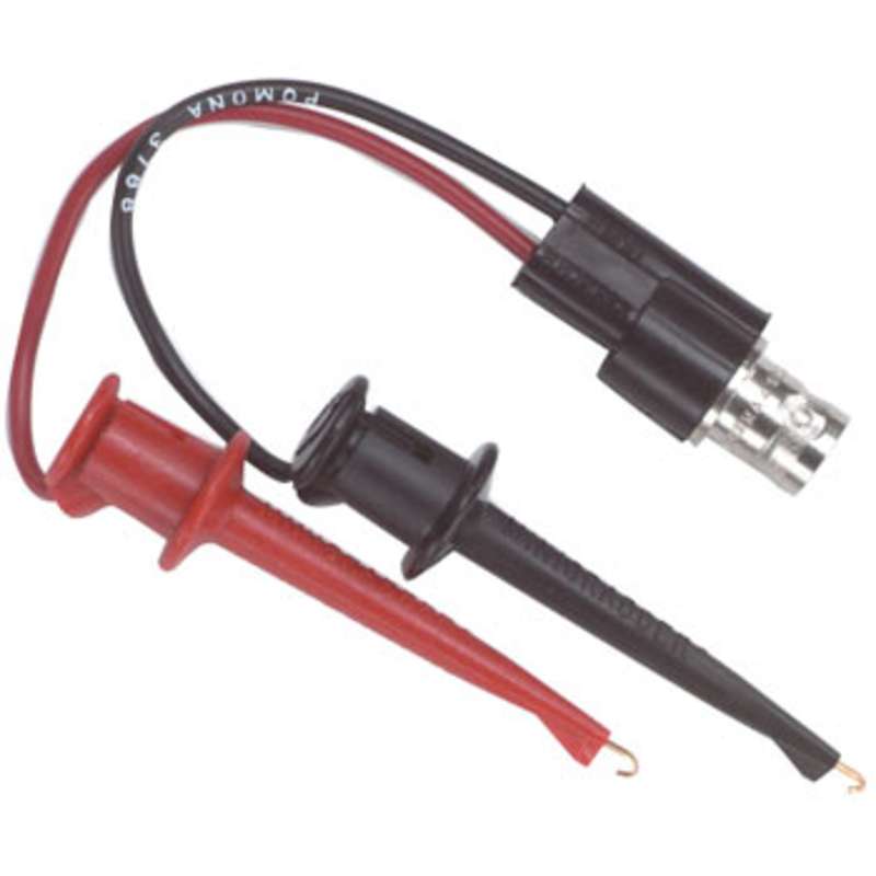 BNC Female to Minigrabber Test Clips, 7"