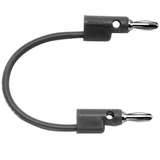 Multi-Stacking Banana Plug Patch Cord, 18", Black redirect to product page