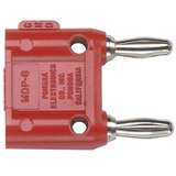 Double Banana Plug with Shorting Bar, Red redirect to product page
