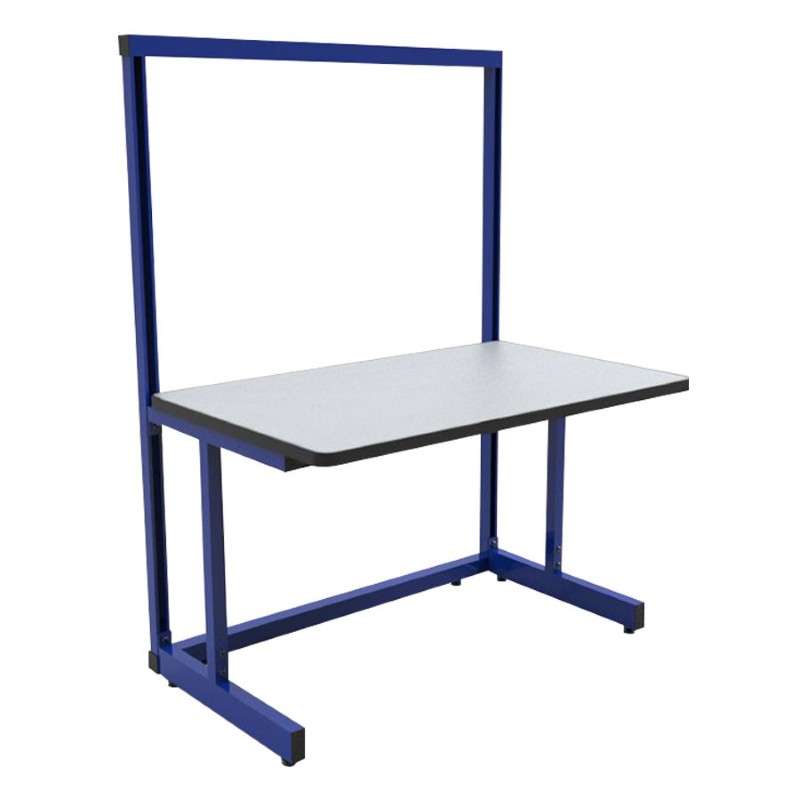 C-Leg Series Workstation 30 x 60" with Epoxy Powder Coat Laminate Top and Steel Frame (Non-ESD)