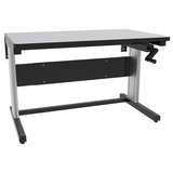 ESD Hand Crank Adjustable Laminate Workstation with Dual Aluminum Leg, 30"D x 72"W redirect to product page