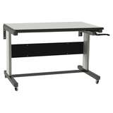 Rubber 4" Diameter Tread Swivel Casters for Dual Leg Workstation, Set of Four redirect to product page