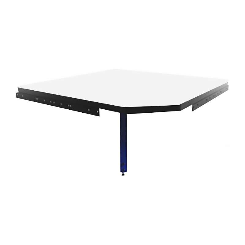 Add-On Corner, 36" Deep, White Laminate