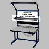 Painted Metal Cantilever Shelf for 72"L Basics Bench, 12"D x 72"L redirect to product page