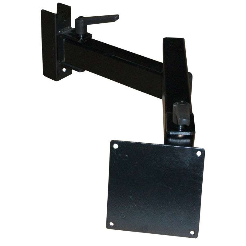 Flat Screen Monitor Arm with Textured Black Frame for HD Benches
