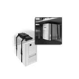 Pull Out and 360 Swivel Black CPU Holder with Adjustable Straps fits 65" Perimeter redirect to product page