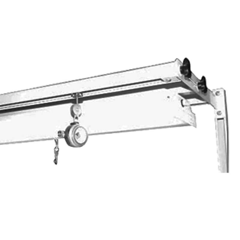 Optional Tool Suspension Frame with 2 Tool Trolleys for Use with 96" Bench with Uprights and No Overhead Light