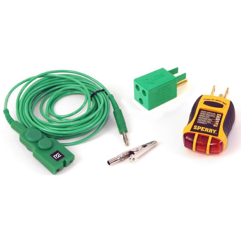 Outlet Tester, with Qube and Ground Cord