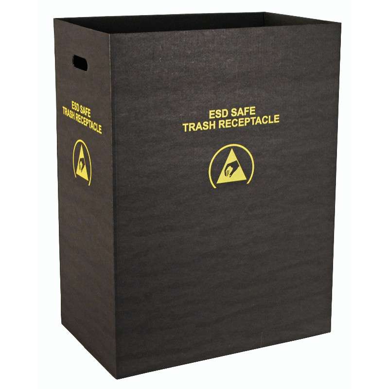 Black Large Economy Trash Receptable without Handles or Wires