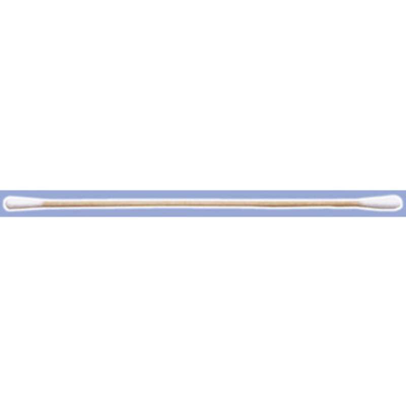 Double-Head Cotton Swab with .188" Tip and Wood Handle, 6" Long, 500 per Box