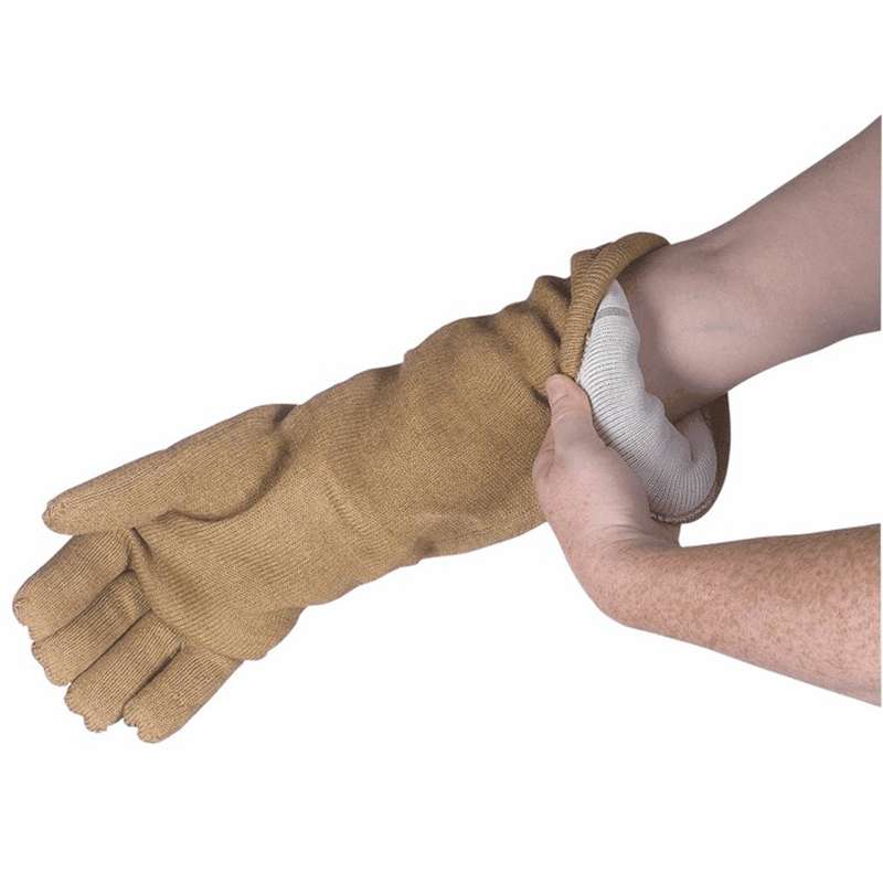 QRP® Qualatherm® Heat & Cold Resistant, Electrostatic Dissipative (ESD), Glove with PBI® Outer Shell and Nylon / Wool Lining, 14", Large