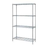 1 Box Wire Shelving 4-Shelf Unit 24 W x 30 L x 72in H, Chrome redirect to product page