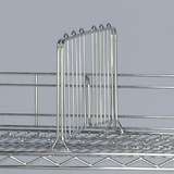 One 24in Shelf Divider, 8in Tall, Chrome redirect to product page