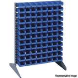 Single Sided Rack for Hanging Bins, 12 Rails, 36 L x 15 W x 53in H redirect to product page