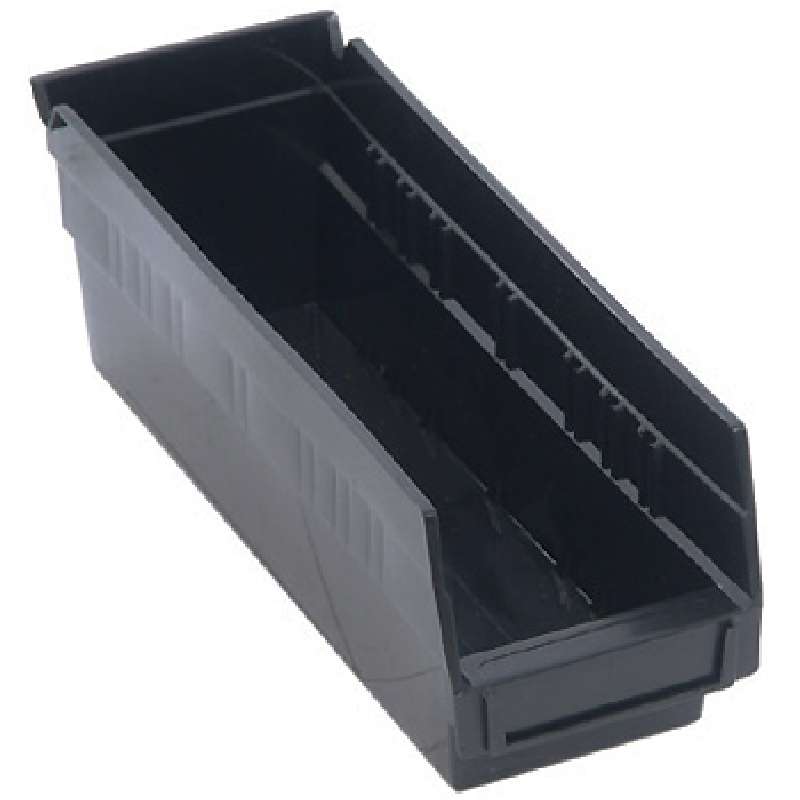 4in Economy Shelf Bin 11-5/8in x 4-1/8in x 4in, Recycled Black, 36 per Case