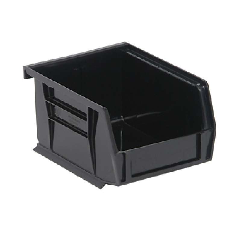 Ultra Stack and Hang Bin, 5-3/8 x 4-1/8 x 3in, Black, 24 per Case