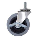 Four Swivel 3in Polyurethane Casters, All with Brake redirect to product page