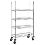 Wire Reel Cart, 18" x 36" x 63", Holds 60 Reels on 4 Shelves redirect to product page